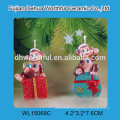 Handmade christmas candles with monkey statue for home decoration